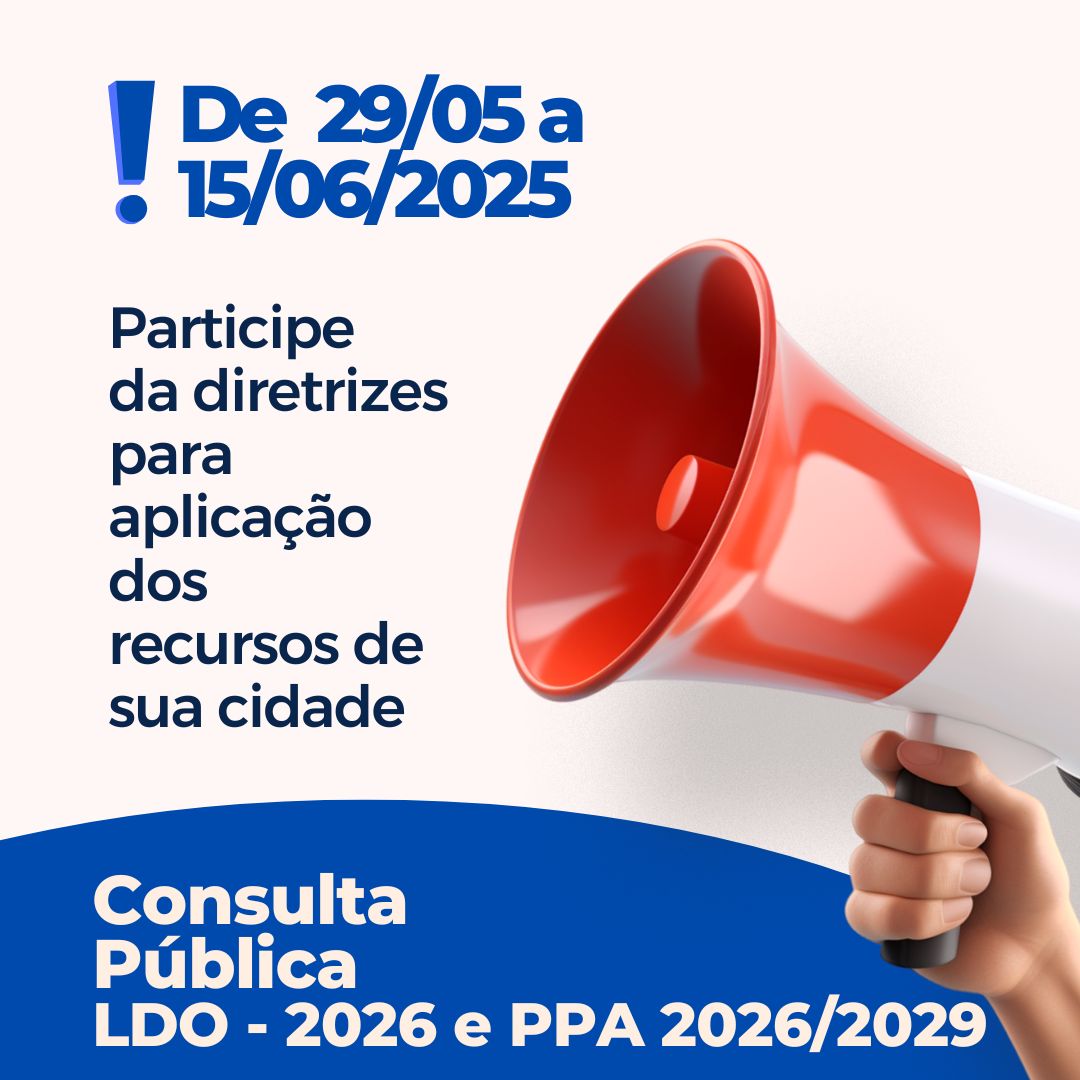 Consulta Pública Online – LDO 2026 e PPA 2026-2029